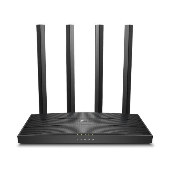 Archer C6 - Router TP-Link AC1200 WiFi 5 DualBand 5xRJ45 Ethernet LAN/WAN 4 Antenas Externas Negro V3.2 (Archer C6)