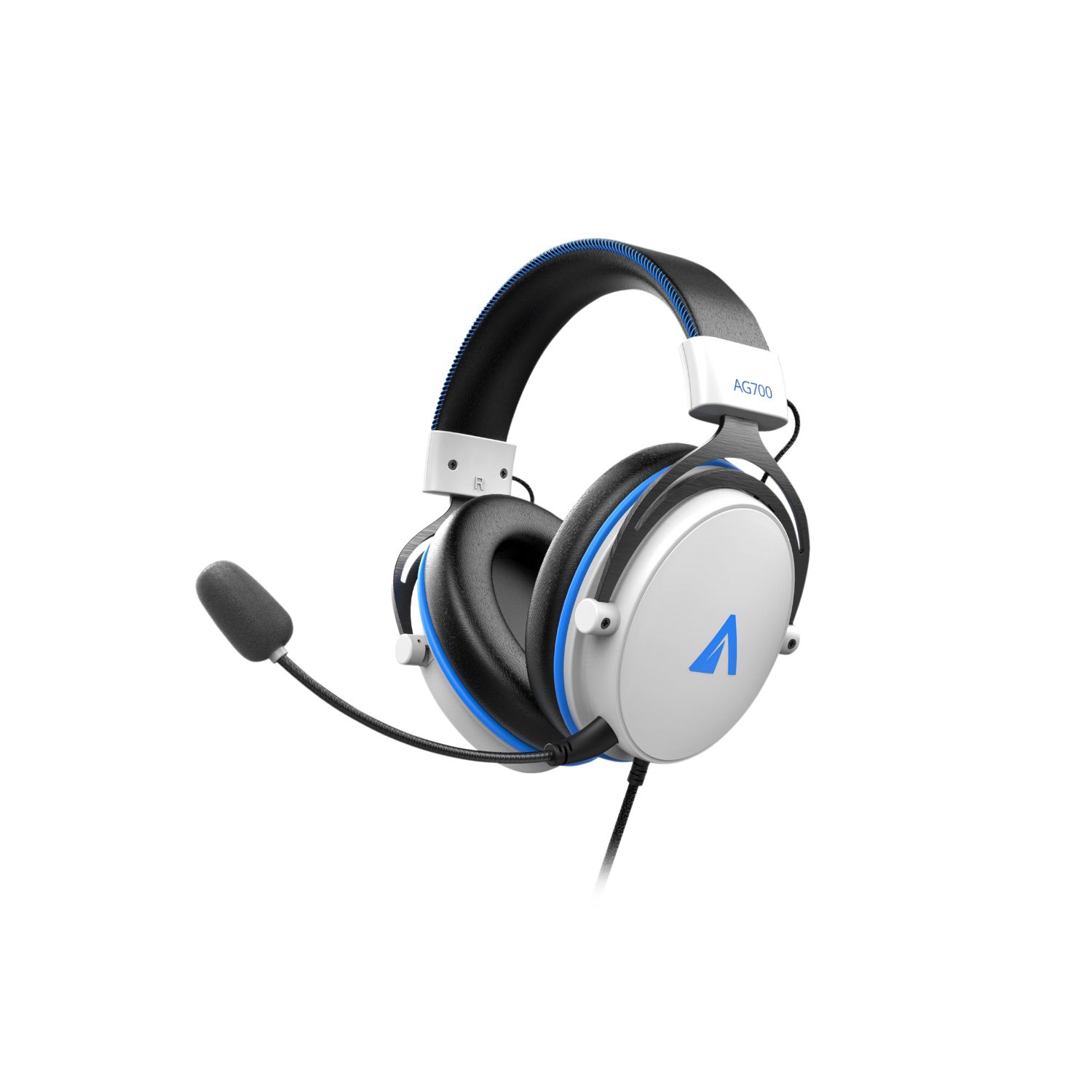 AB854002 - Auriculares+Micrfono Gaming Abysm AG700 Pro 7.1 Supra-Aurales Binaurales 3.5mm Cable 1.2m Blancos/Azules (AB854002)