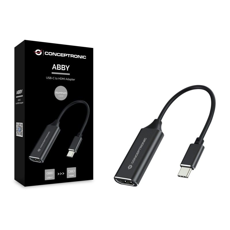 ABBY03B - Adaptador CONCEPTRONIC USB-C a HDMI Negro (ABBY03B)