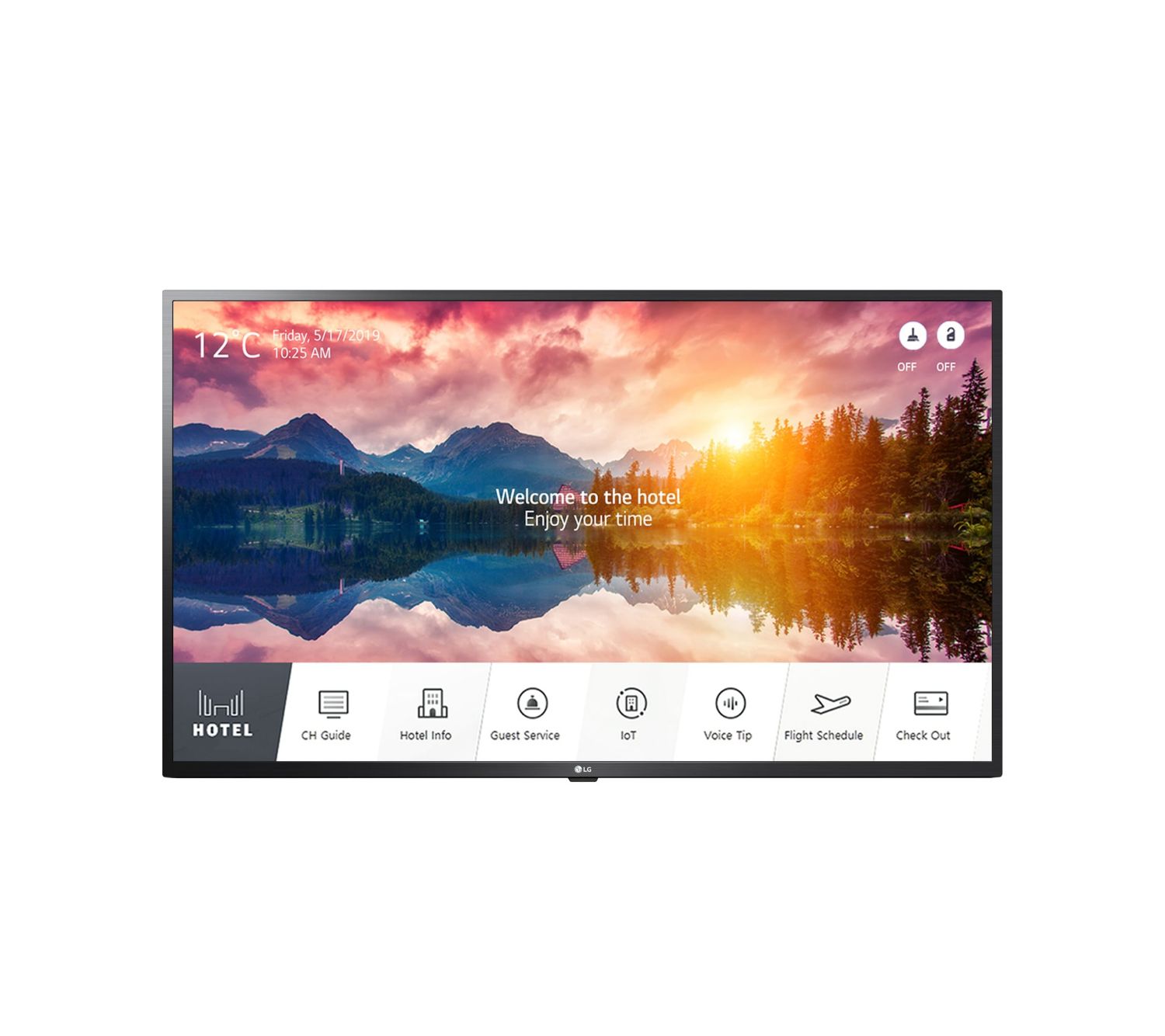43US662H9ZC - Televisor LG Modo Hotel Interactiva, funciones Smart, resolucin UHD (3840x2160) Color Negro Ceramico. NO viene incluida la peana.