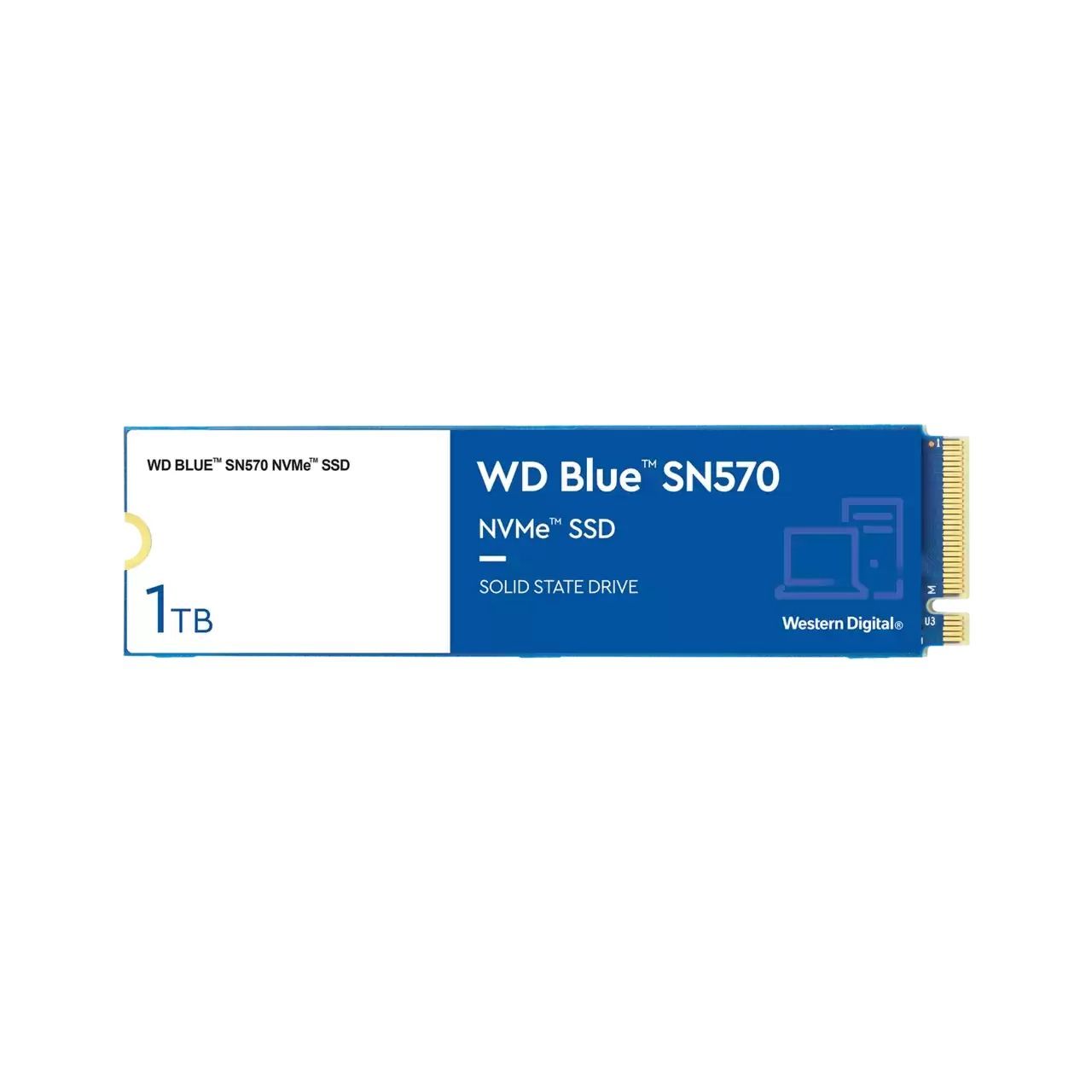 WDS100T3B0C - SSD WD Blue SN570 1Tb M.2 NVMe 1.4 PCIe 3.0 Lectura 3500Mb/s Escritura 3000Mb/s PC (WDS100T3B0C)