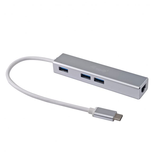 EQ133481 - Adaptador EQUIP USB-C a USB-A/RJ45 Plata (EQ133481)