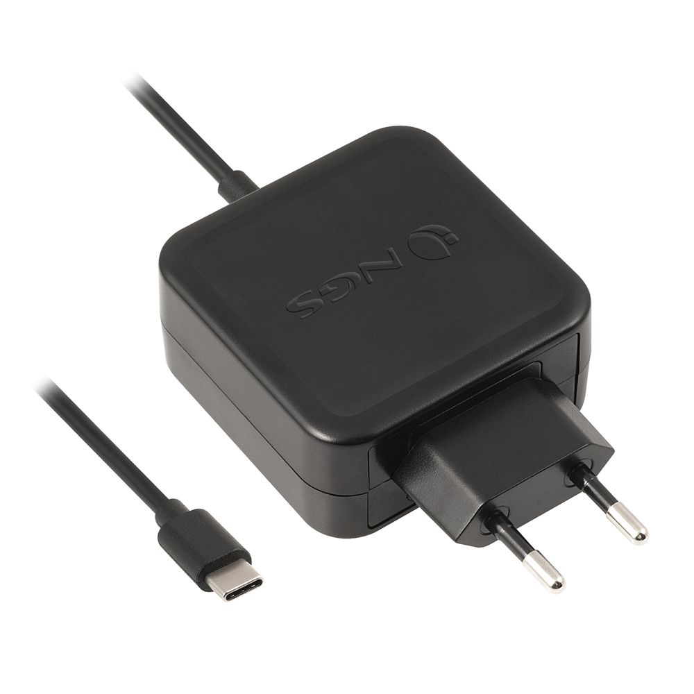 W-45WTYPEC - Cargador de Pared NGS Smartphone Tablet Notebook 45W Cable USB-C 1.5m Negro (W-45WTYPEC)
