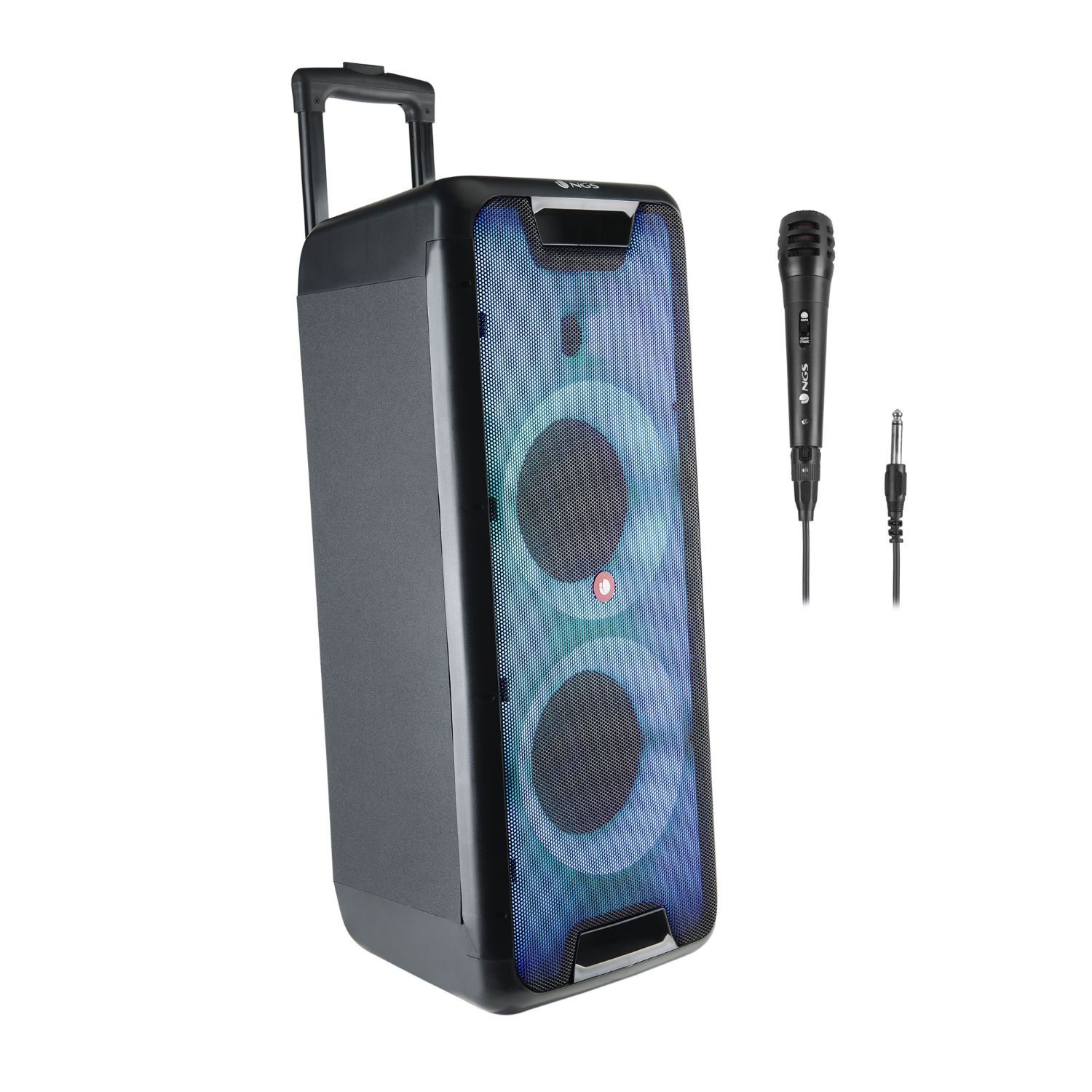 WILDRAVE1 - Altavoz Torre NGS LED 200W Bluetooth USB-A 2.0 3.5mm Negro (WILDRAVE1)