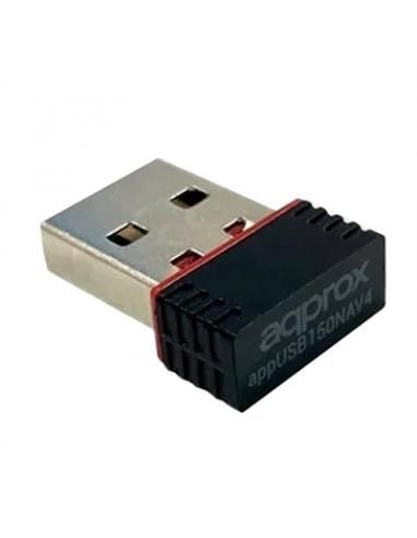 APPUSB150NAV4 - Tarjeta de Red Approx Nano USB2.0 WiFi-N 150Mb (APPUSB150NAV4)