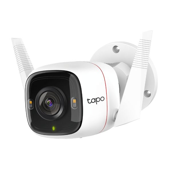TAPO C320WS - Cmara IP TP-Link 2K 4mp H.264 Altavoces/Micrfono Integrados WiFi Visin Nocturna 30m LED IR Interior/Exterior Pared Blanca (Tapo C320WS)