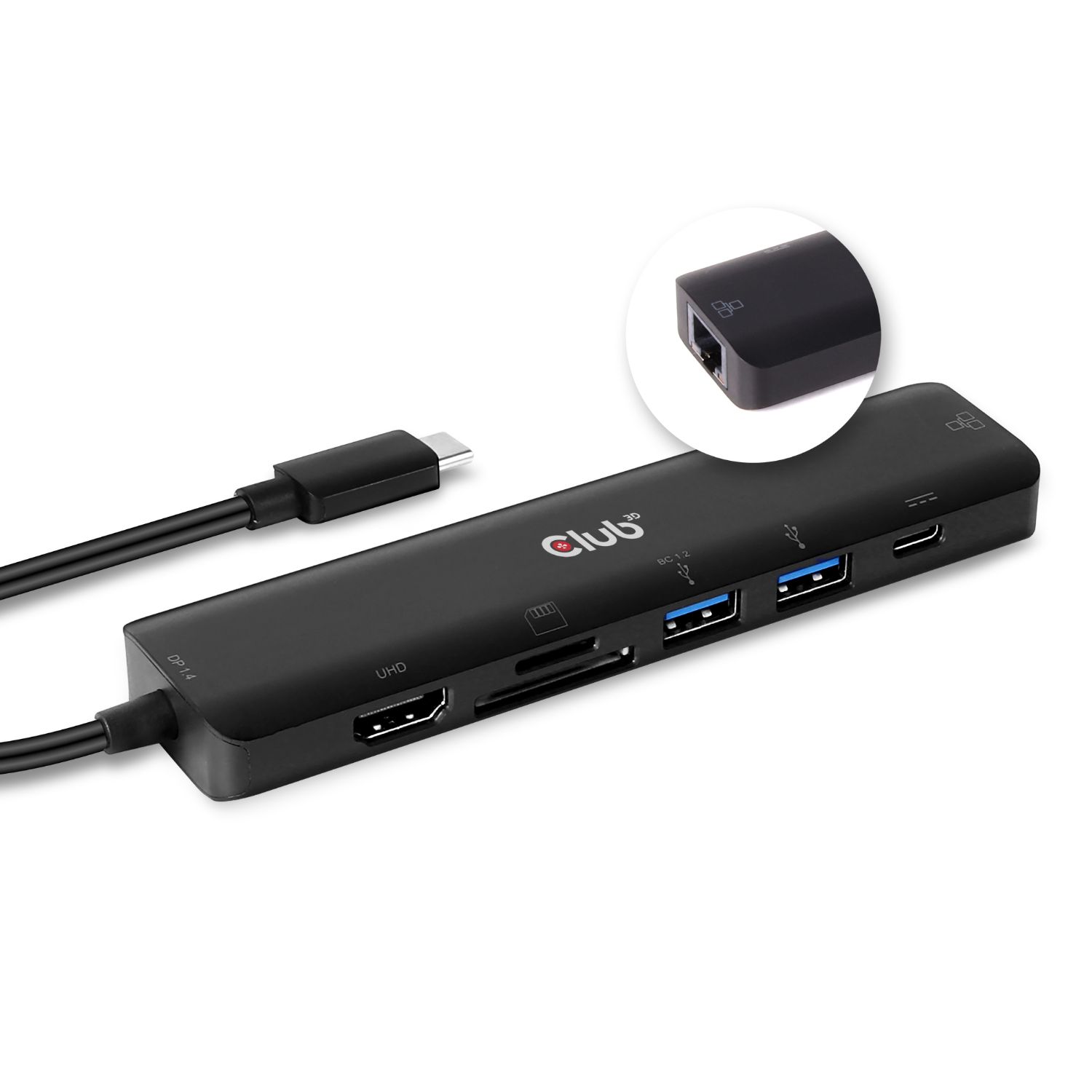 CSV-1592 - Dock Club 3D USB-C a HDMI/2xUSB-A/RJ45/USB-C (CSV-1592)