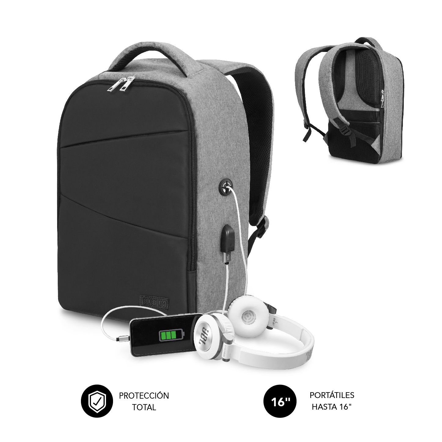 SUBBP-3SA1100 - Mochila SUBBLIM Secure V2 AP 13.3