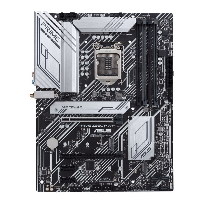 90MB1810-M0EAY1 - ASUS PRIME Z590-P WIFI: (1200) 4DDR4 HDMI DP,  PCIe 4.0, 2.5 Gb Ethernet, Usb3.2-C, SATA3, ATX. (90MB1810-M0EAY1)