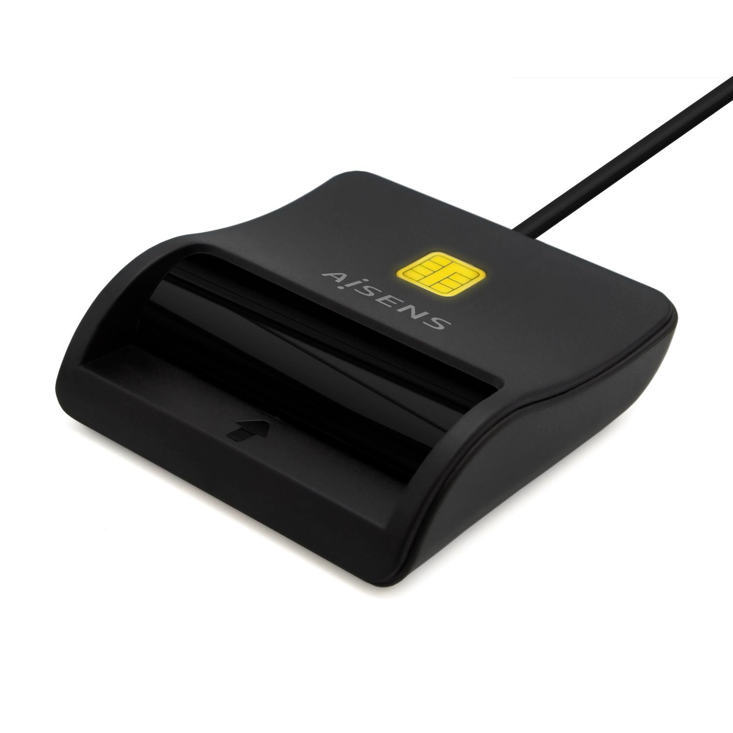 ASCR-SN03C-BK - Lector de Tarjetas AISENS Smart Cards DNIe USB-C 2.0 Negro (ASCR-SN03C-BK)