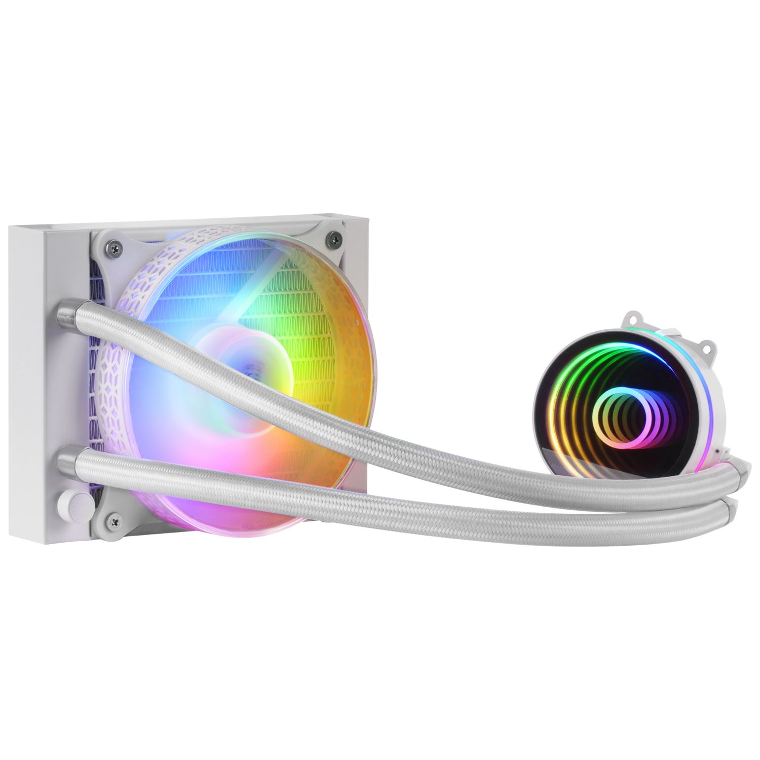 MLONE120W - Refrigeracin Lquida CPU Mars Gaming Multisocket 120mm 200W FRGB Blanca (MLONE120W)