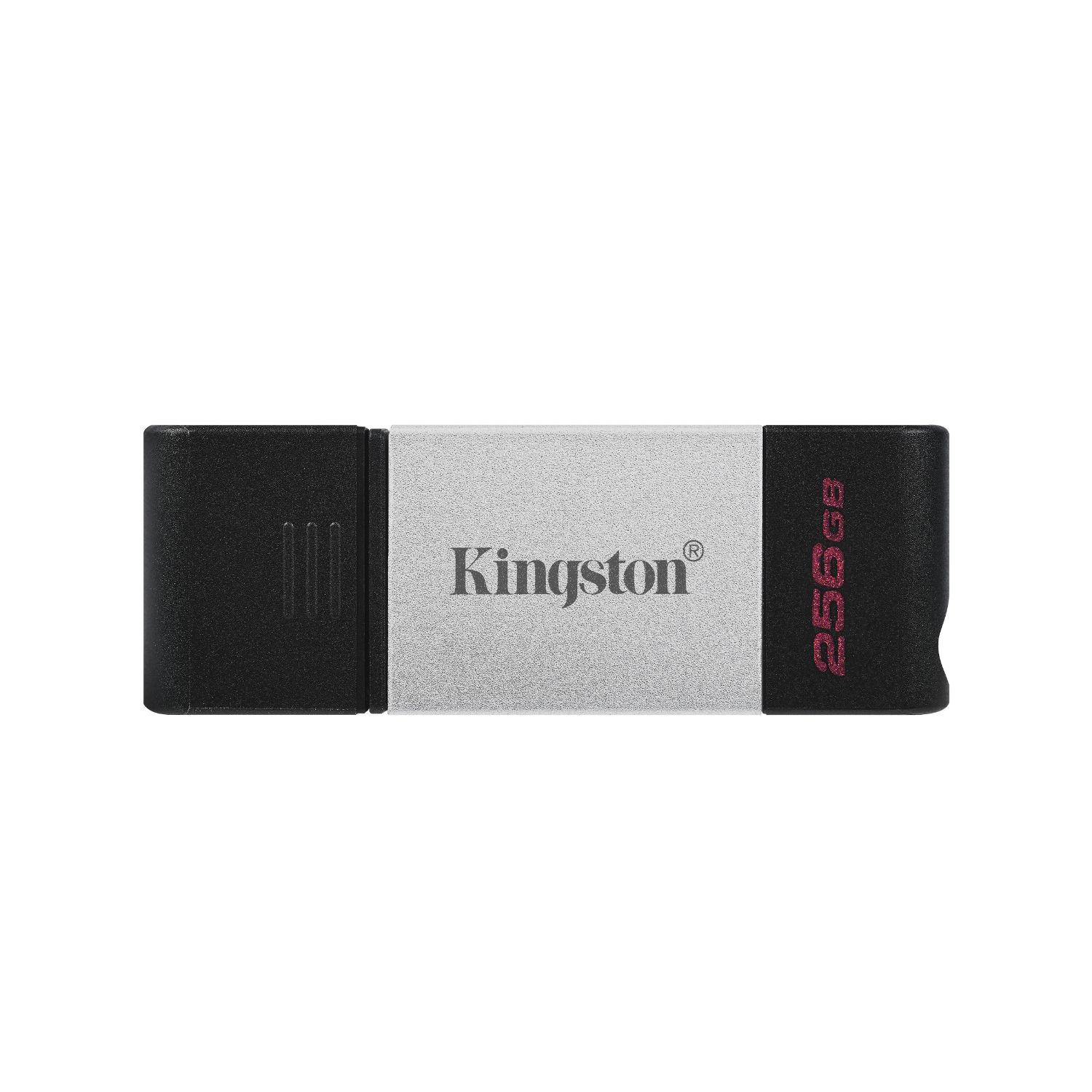 DT80/256GB - Pendrive Kingston DataTraveler 256Gb USB-C 3.0 Lectura 200 Mb/s Escritura 60 Mb/s Negro/Plata (DT80/256GB)