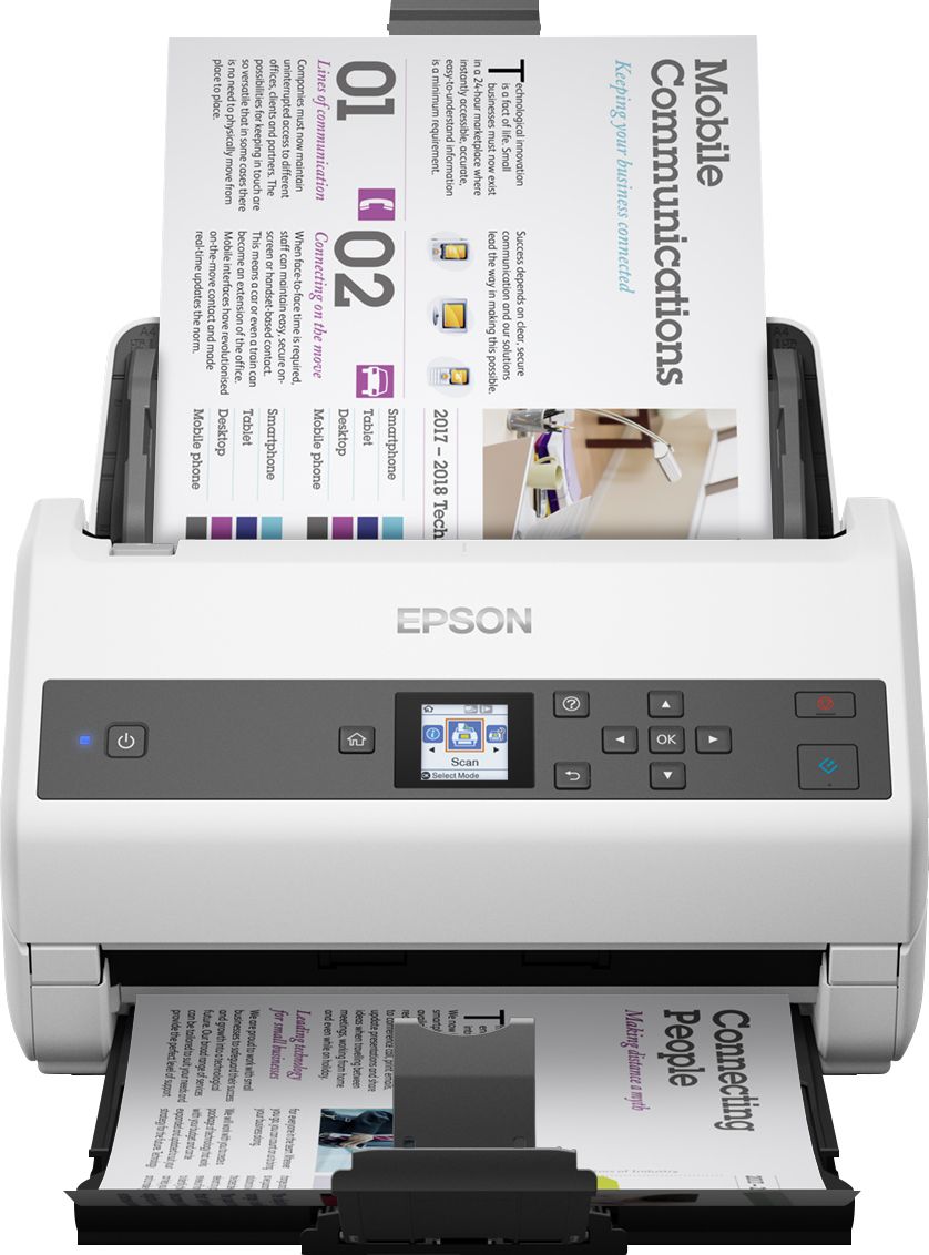 B11B250401 - Escner Documental Epson WorkForce DS-870 600dpi A4 ADF USB 3.0 Dplex Blanco/Gris (B11B250401)