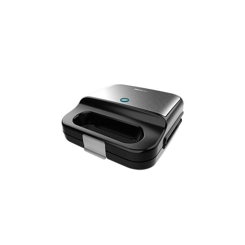 04309 - Sandwichera CECOTEC Rock n Toast 4in1 1000W 2 Sndwiches Acero Inoxidable Capa Antiadherente 4 Placas Intercambiables Gofrera Negra/Acero Satinado (04309)