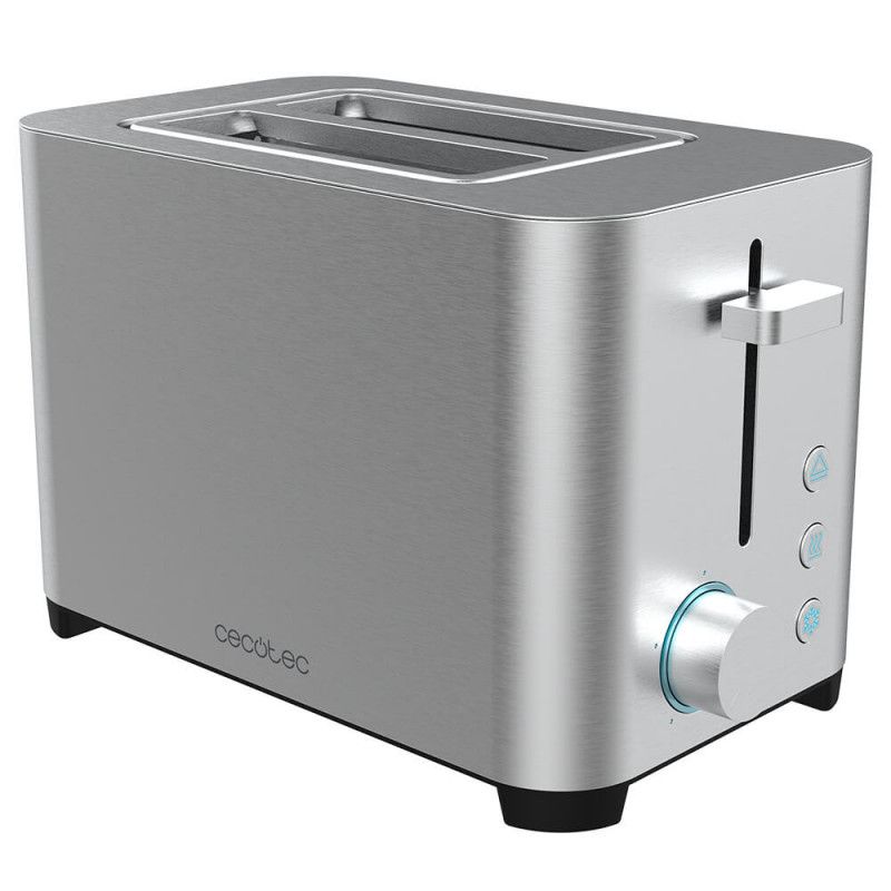 08011 - Tostador Vertical CECOTEC YummyToast Double 850W Doble Ranura Corta Acero Inoxidable 5 Niveles de potencia 2 Funciones Bandeja recogemigas (08011)