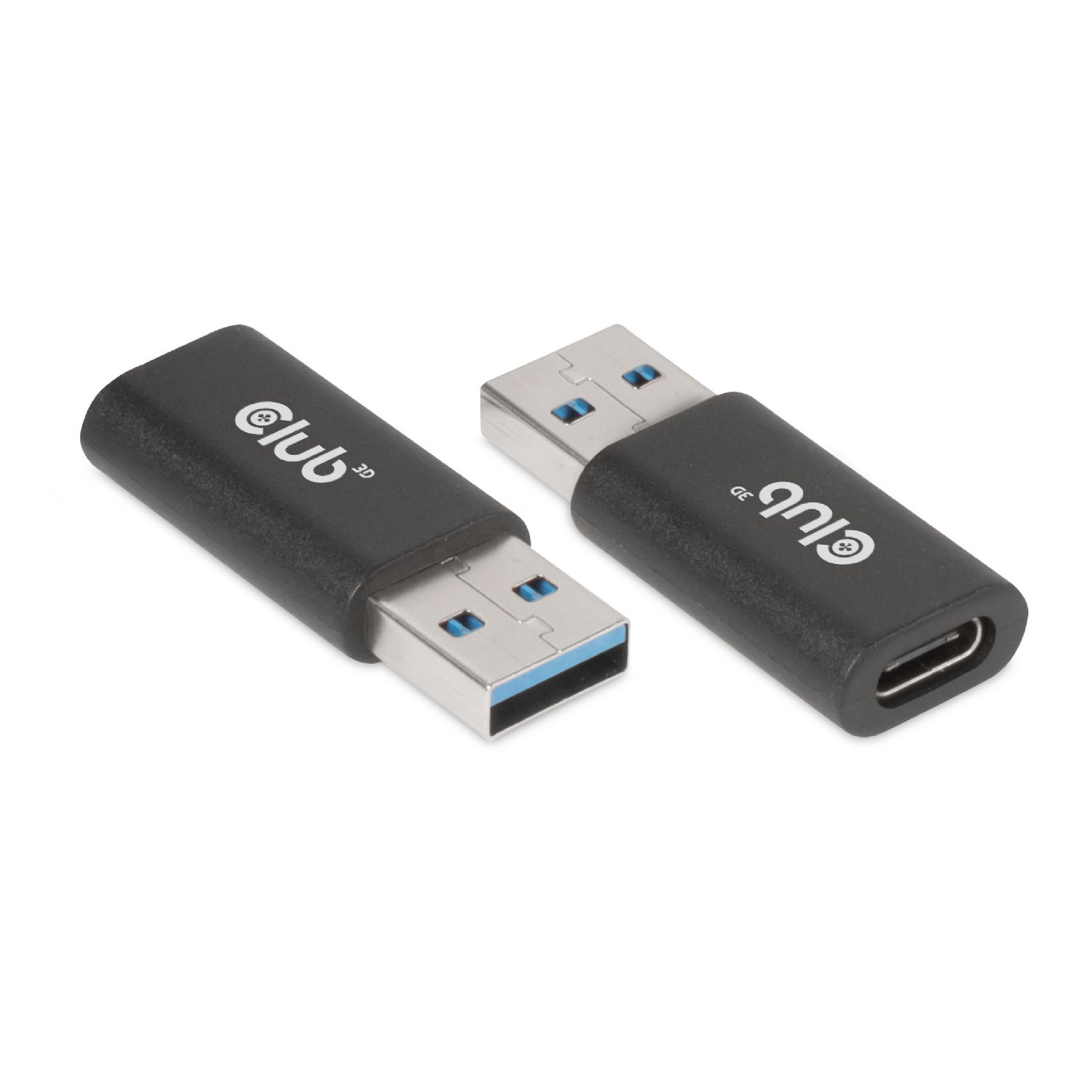 CAC-1525 - Adaptador Club 3D USB-A/M a USB-C/H Negro (CAC-1525)