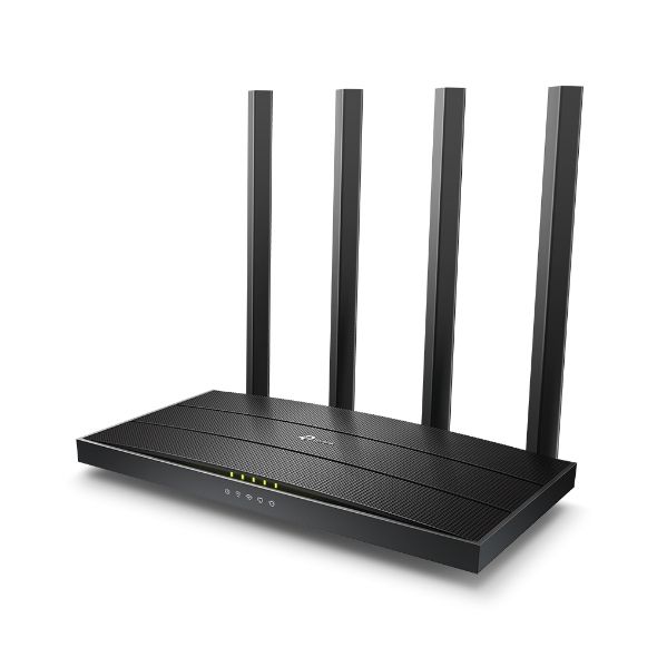 Archer C6 - Router TP-Link AC1200 WiFi 5 DualBand 5xRJ45 Ethernet LAN/WAN 4 Antenas Externas Negro V3.2 (Archer C6)
