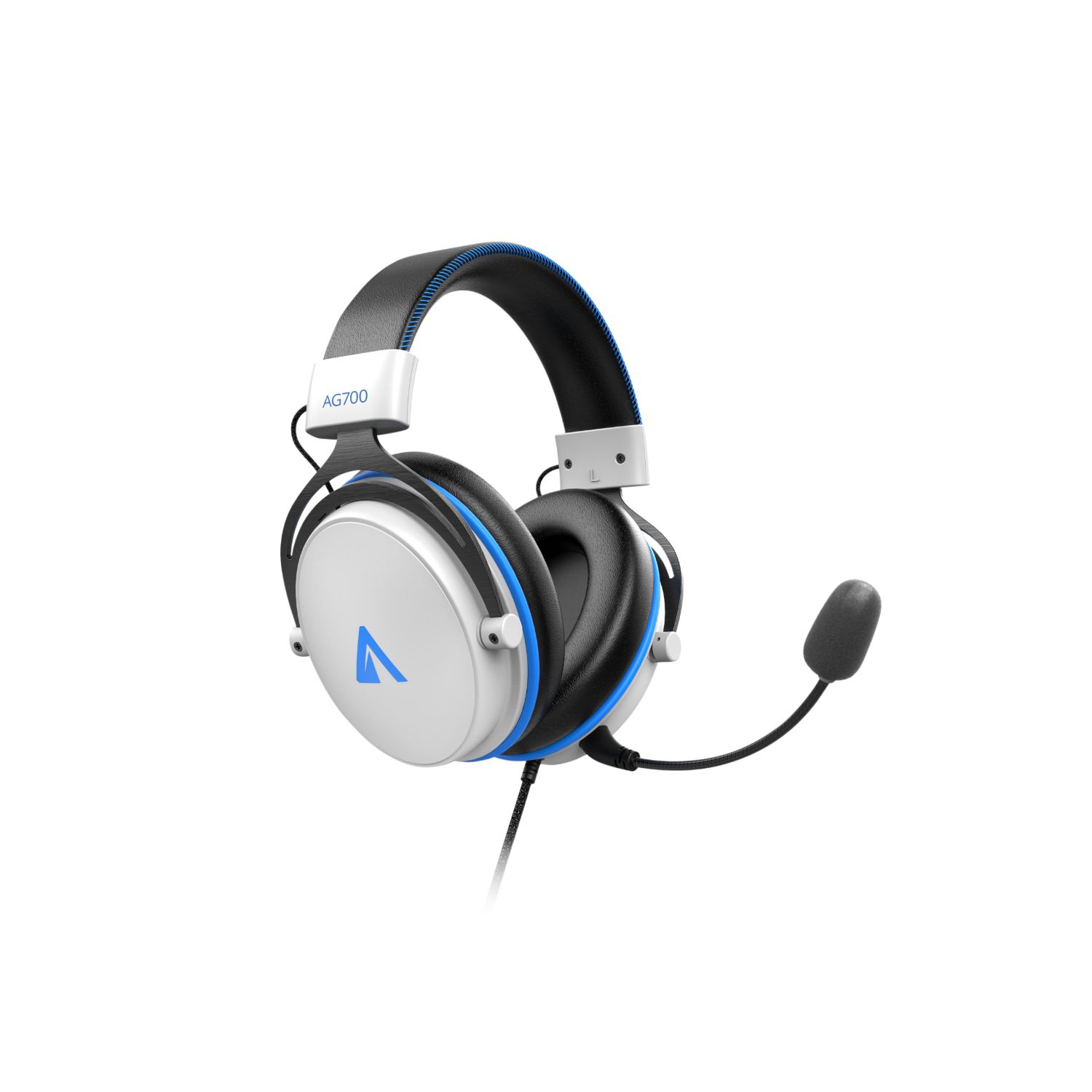 AB854002 - Auriculares+Micrfono Gaming Abysm AG700 Pro 7.1 Supra-Aurales Binaurales 3.5mm Cable 1.2m Blancos/Azules (AB854002)