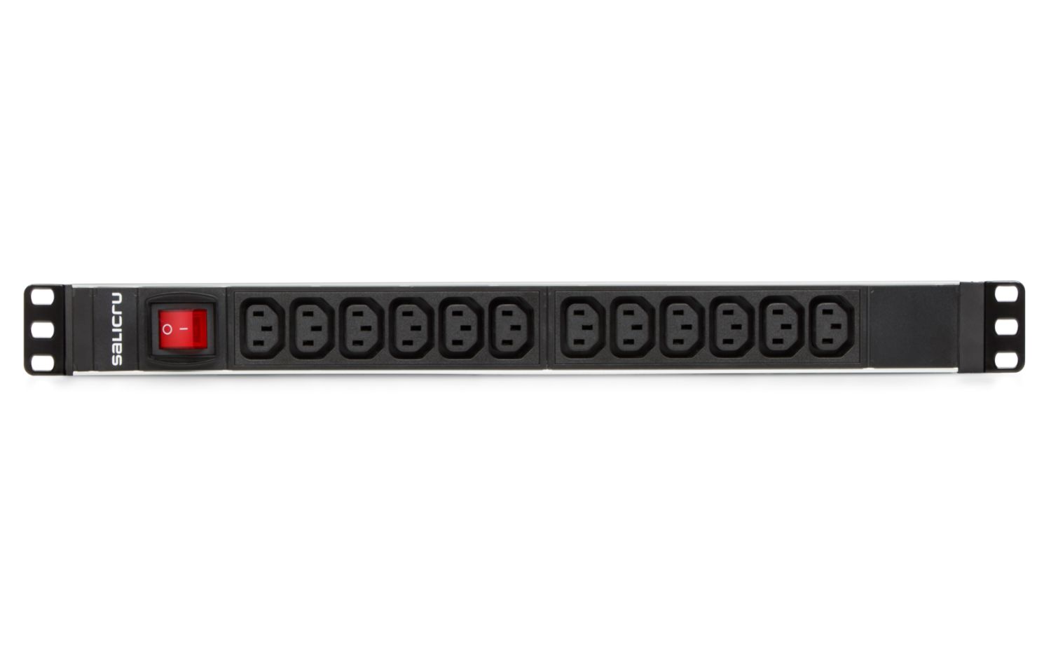 680CA000002 - Regleta SALICRU SPS 12 Tomas Interruptor Cable 1.5m Rack 1U Negra (680CA000002)