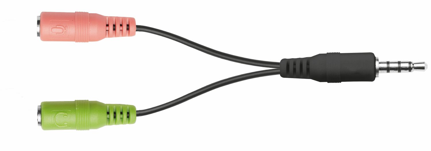 21671 - Microfno de Sobremesa Trust Starzz 3.5mm Cable 2.5m Trpode Negro (21671)