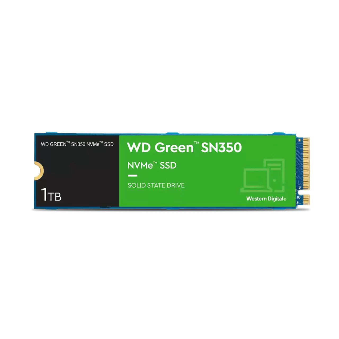 WDS100T3G0C - SSD WD Green 1Tb M.2 NVMe PCIe QLC Lectura 3200 Mb/s Escritura 2500 Mb/s PC/Notebook (WDS100T3G0C)