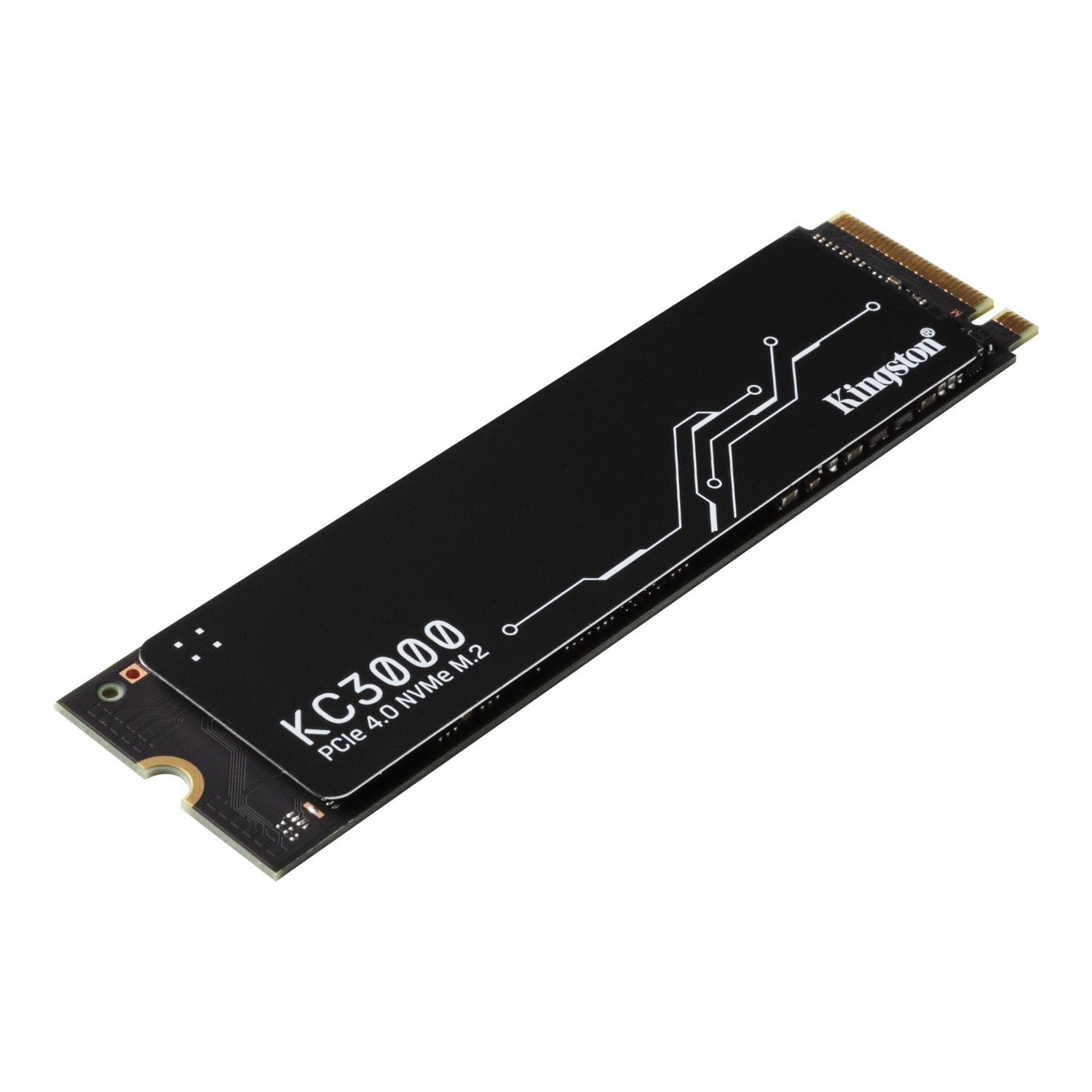 SKC3000S/512G - SSD Kingston KC3000 512Gb M.2 NVMe PCIe 4.0 3D TLC Lectura 7000Mb/s Escritura 3900Mb/s PC/Notebook con Disipador de Calor (SKC3000S/512G)