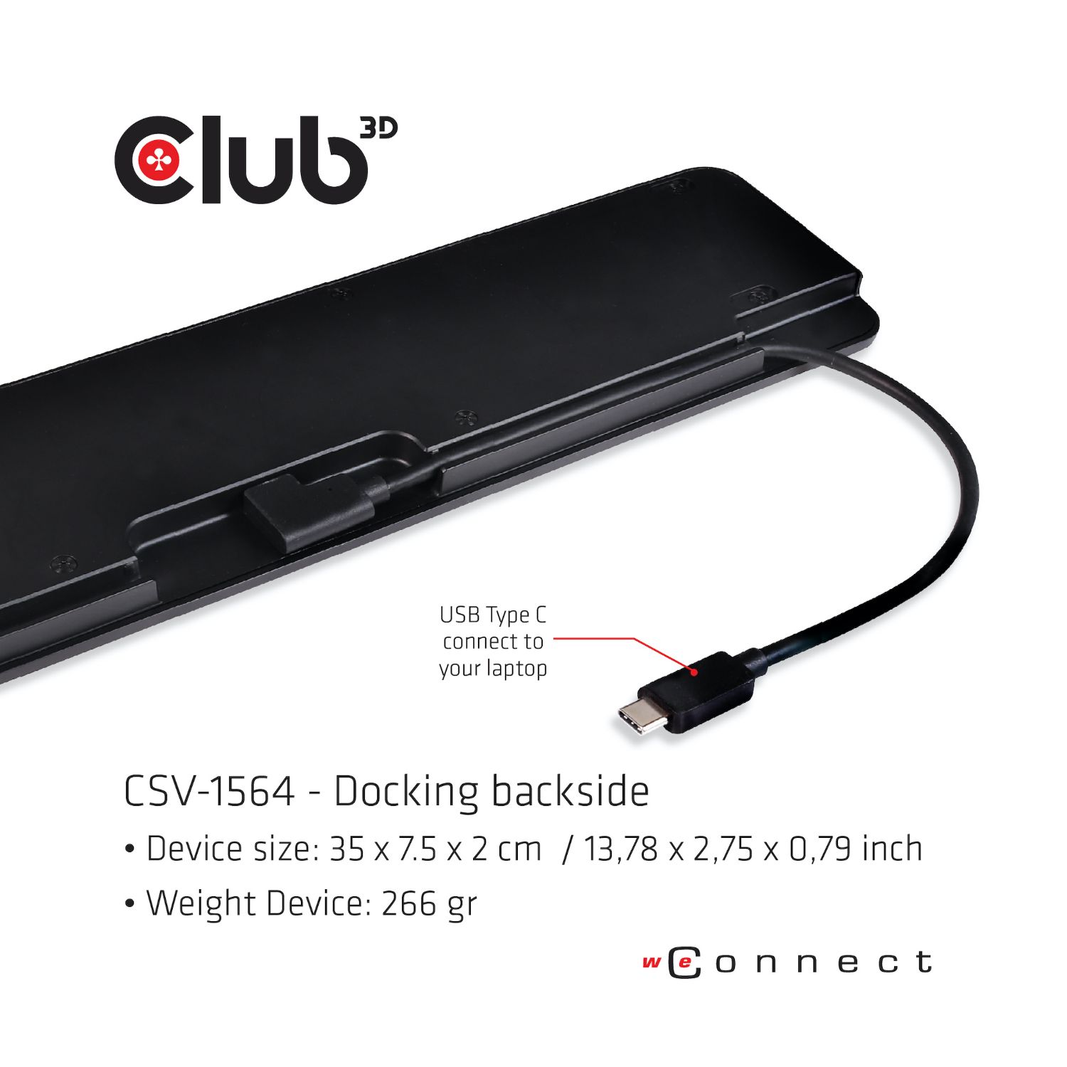 CSV-1564W100 - DockStation Club3D HDMI/DP/VGA 100W (CSV-1564W100)