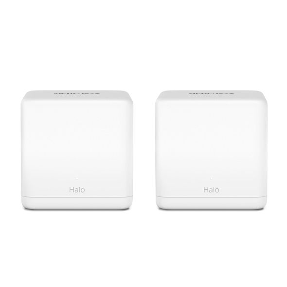 HALO H30G(2-PACK) - Mesh Mercusys AC1300 WiFi 5 DualBand Ethernet LAN PPPoE Antena interna Pack 2 Blanco (Halo H30G)