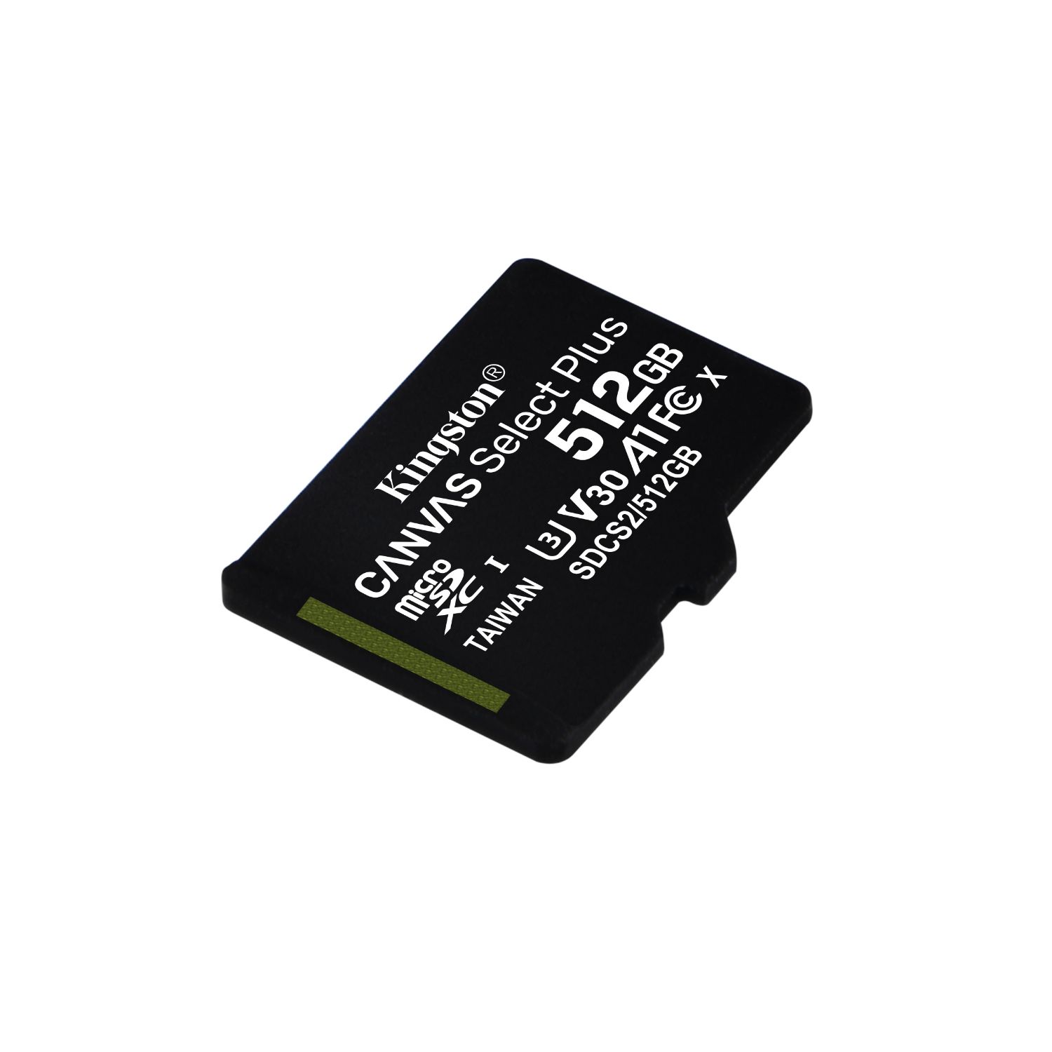 SDCS2/512GB - Tarjeta Memoria Kingston Micro SDXC Canvas Plus 512Gb Clase 10 UHS-I Class 3 (U3) V30 Lectura 100 Mb/s Escritura 85 Mb/s Negro + Adaptador SD (SDCS2/512GB)
