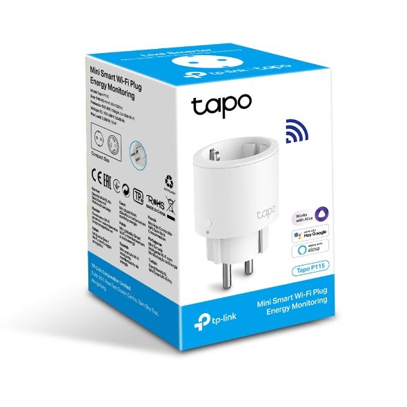 TAPO P115(1-pack) - Enchufe Inteligente TP-Link WiFi 2.4GHz Blanco (Tapo P115)