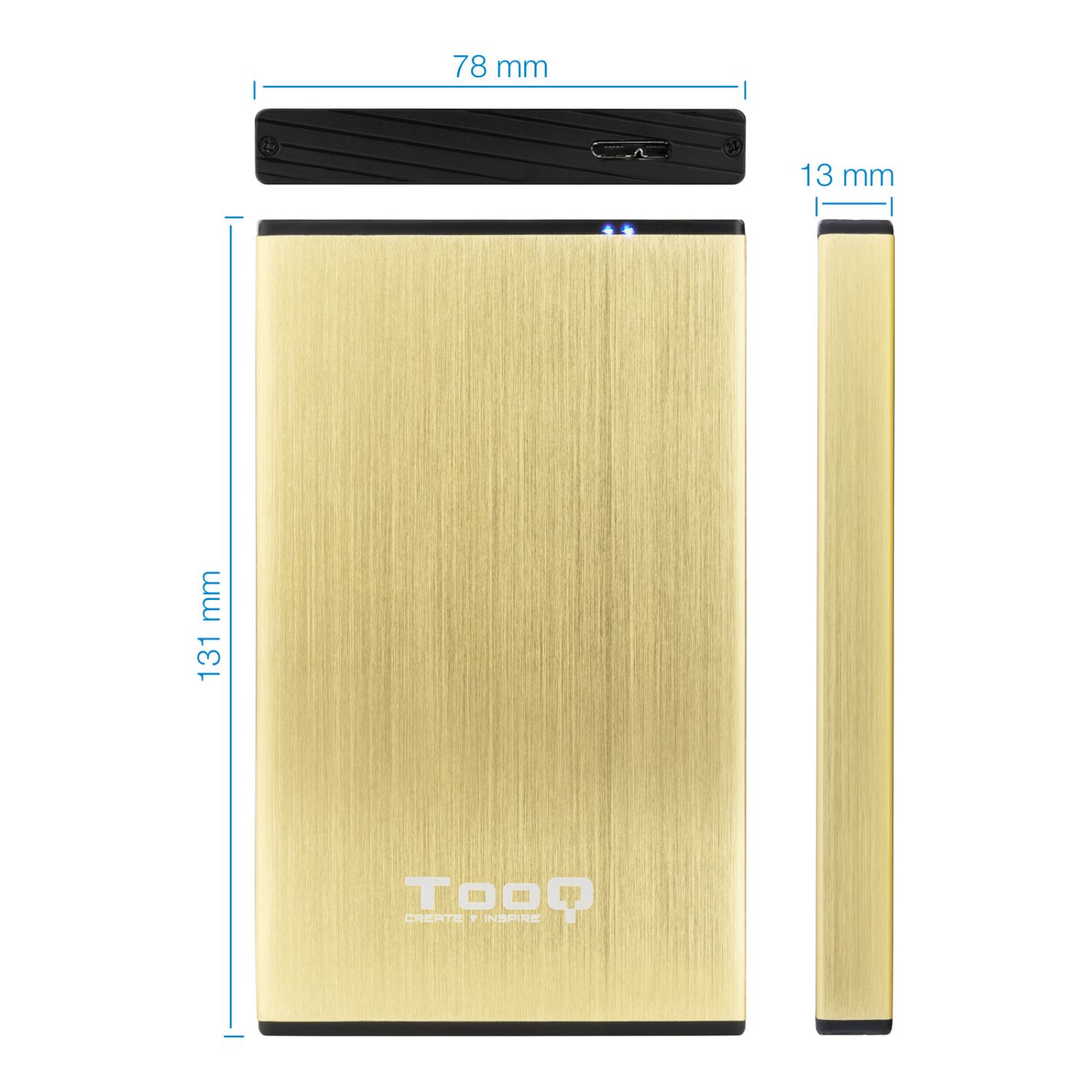 TQE-2527GD - Caja TOOQ HDD 2.5