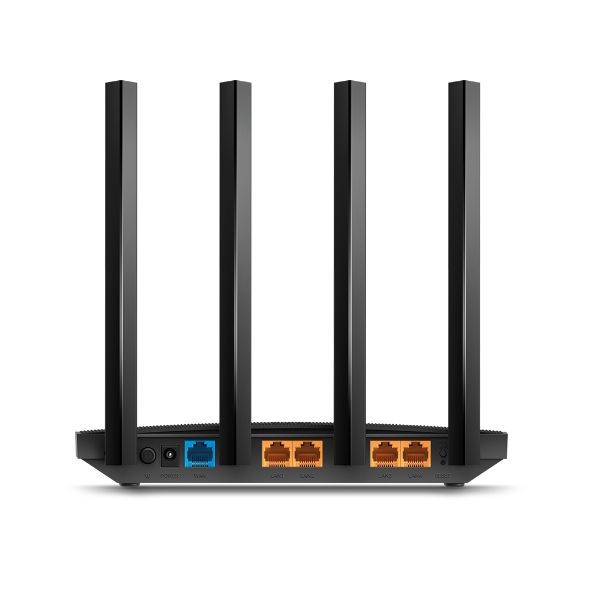 Archer C6 - Router TP-Link AC1200 WiFi 5 DualBand 5xRJ45 Ethernet LAN/WAN 4 Antenas Externas Negro V3.2 (Archer C6)