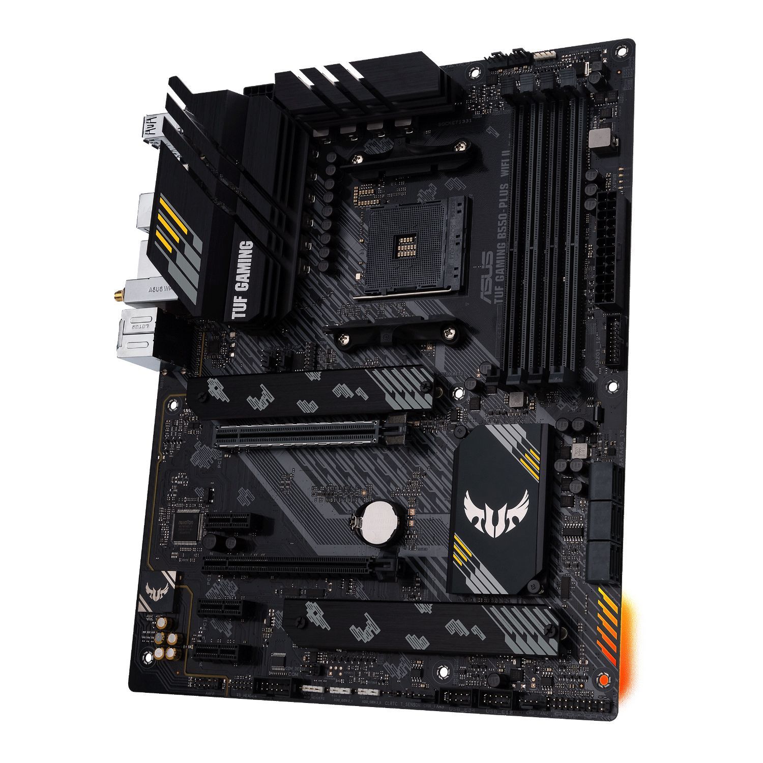 90MB19U0-M0EAY0 - Placa base ASUS TUF GAMING B550-PLUS WIFI II: (AM4) 4DDR4 M.2 SATA3 USB 2.0 USB-A 3.0/3.1 USB-C 3.1 HDMI DP RJ45 ATX 7.1 WiFi 6 Bluetooth 5.2 Gigabit Ethernet 2.5