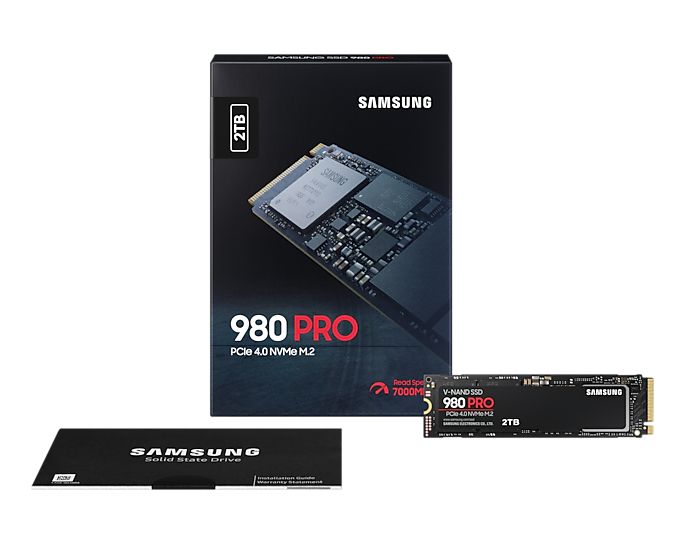 MZ-V8P2T0BW - SSD Samsung 980 Pro NVMe 1.3c M.2 2Tb V-NAND MLC Lectura 7000 Mb/s Escritura 5100 Mb/s PC/Notebook (MZ-V8P2T0BW)