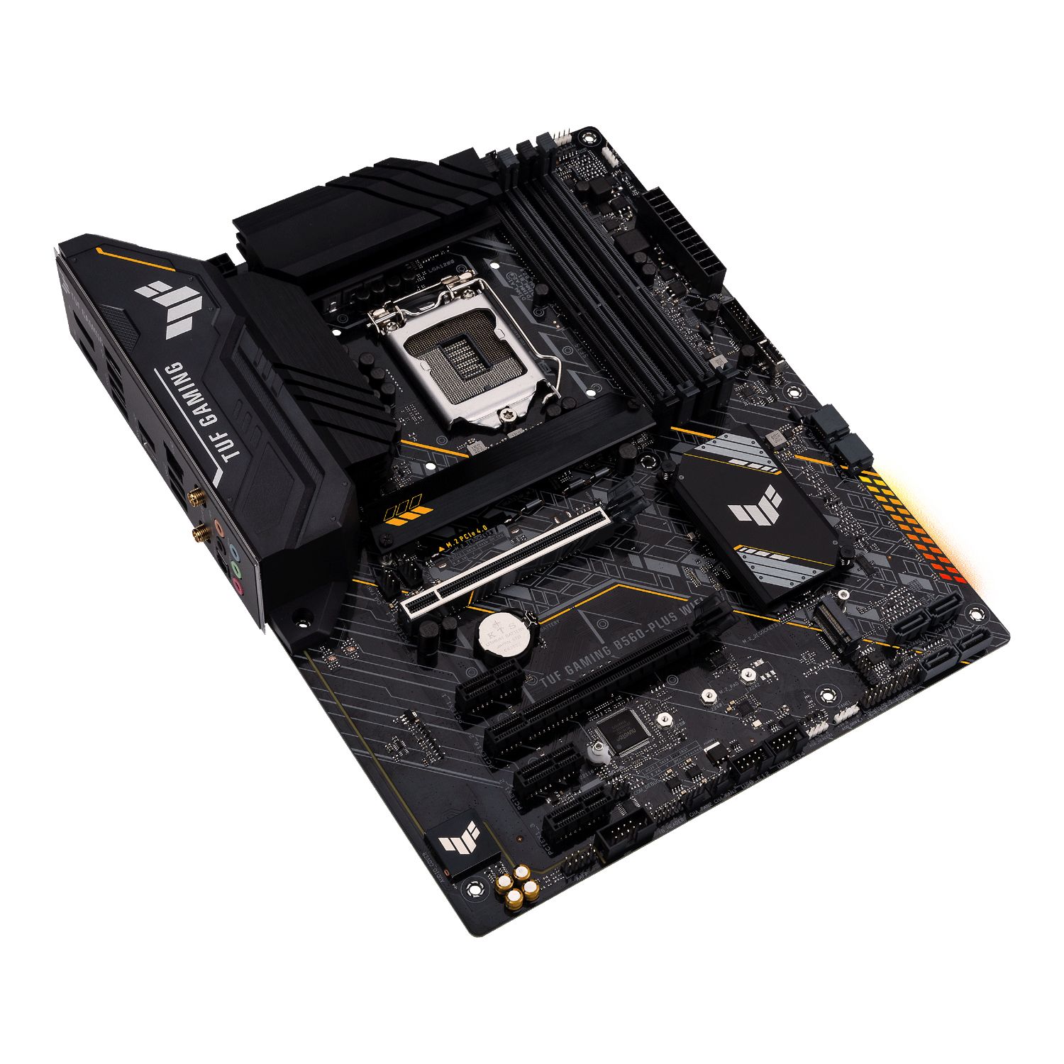 90MB1740-M0EAY0 - ASUS TUF GAMING B560-PLUS WIFI: (1200) 4DDR4 HDMI, Displayport, PCIe 4.0 M.2, Usb3.2 Gen 2 Type-A y Type-C, USB 3.2 Gen 1 Type-C, Wi-Fi 6, 2.5Gb Ethernet, 6SATA, ATX