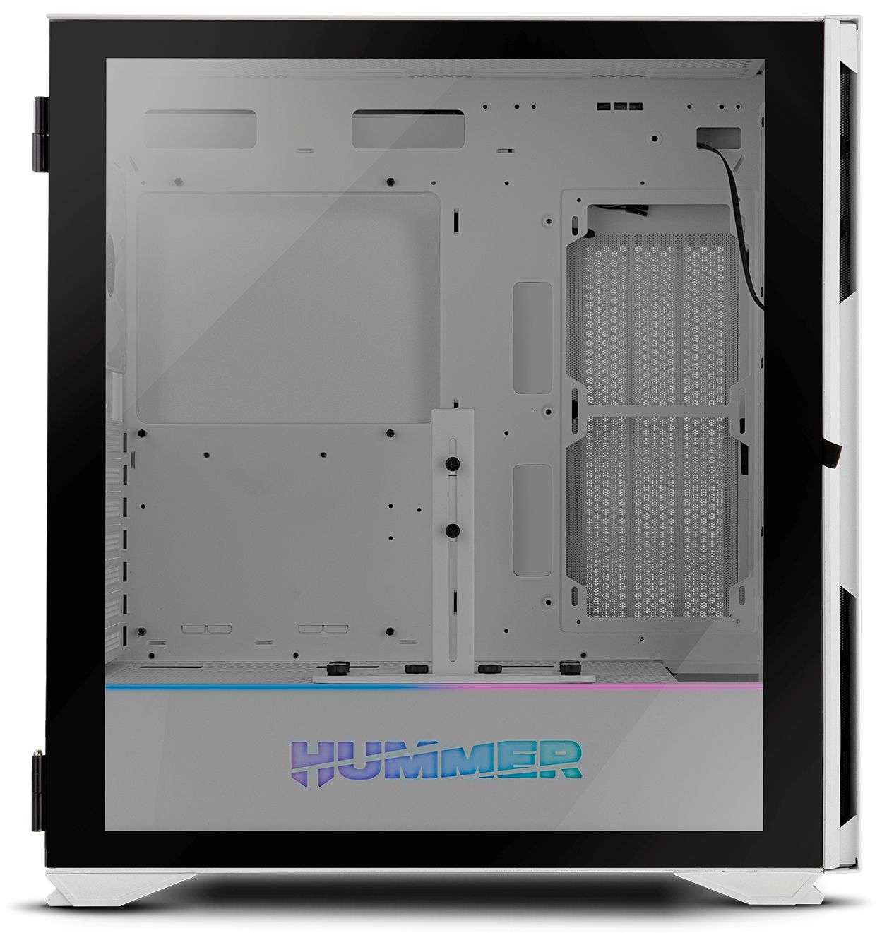 NXHUMMERNXSWH - Torre Gaming NOX HUMMER NEXUS Panel Cristal Templado RGB Sin Fuente Disco Duro 2.5