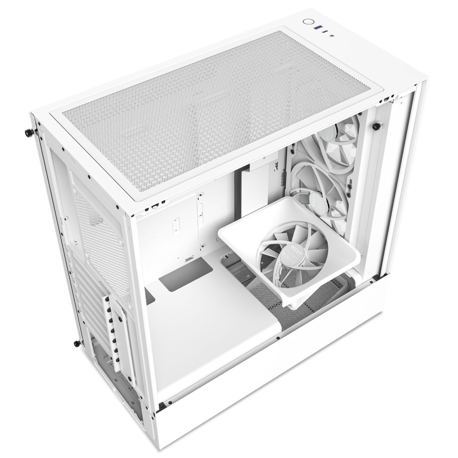 CC-H51EW-01 - Caja NZXT H5 Elite Ventana Lateral de Cristal Templado 1xUSB-A 3.0 1xUSB-C 3.1 ATX EATX mATX Mini-ITX Blanca (CC-H51EW-01)