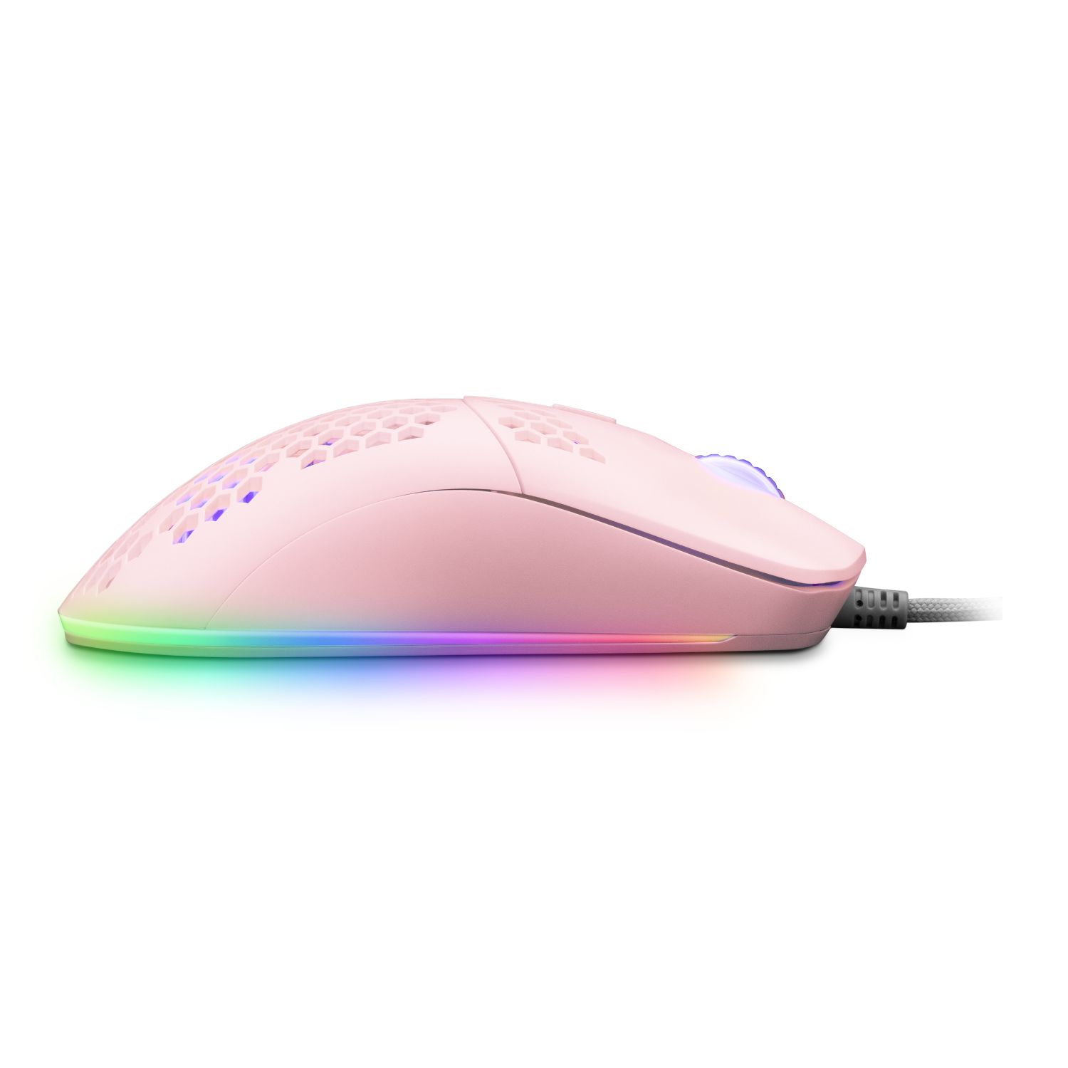 MMAXP - Ratn Mars Gaming ptico Diestro RGB USB-A 12400dpi Cable 1.7m Rosa (MMAXP)