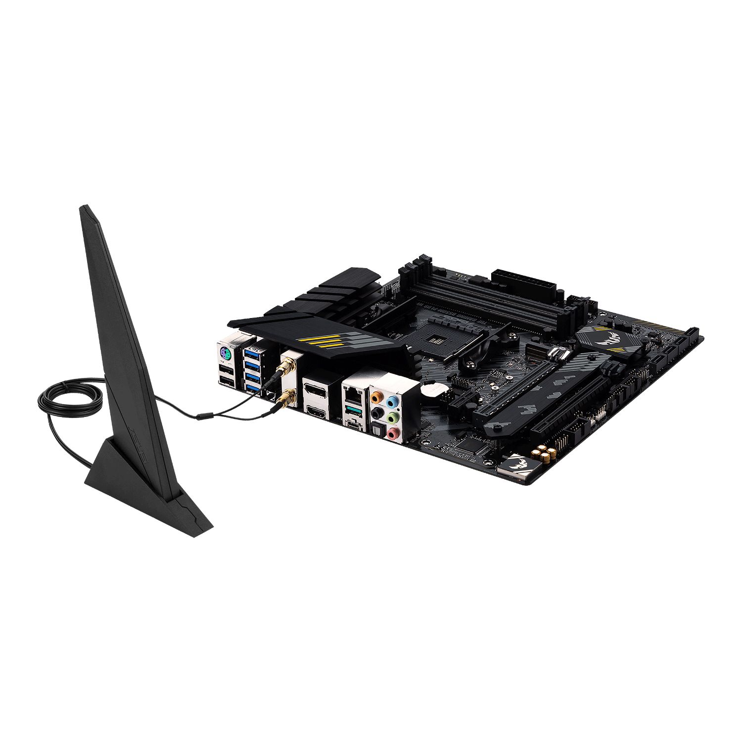 90MB19Y0-M0EAY0 - Placa base ASUS TUF GAMING B550M-PLUS WIFI II: (AM4) 4DDR4 SATA3 PCIe 3.0/4.0 M.2 USB 2.0 USB-A 3.0/3.1 USB-C 3.1 HDMI DP PS/2 RJ45 mATX 7.1 WiFi 6 Bluetooth 5.2 Gigabit Ethernet 2.5
