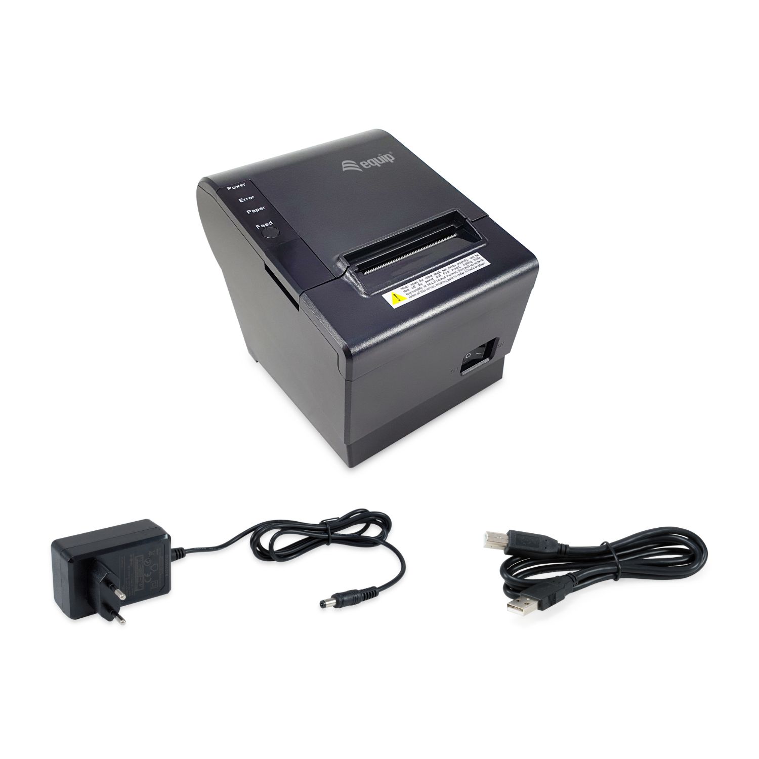 EQ351001 - Impresora Trmica EQUIP 58mm 203x203dpi USB-B 2.0 RJ11 Ethernet Corte Manual/Automtico Negra (EQ351001)