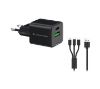 Foto de Cargador Pared CONCEPTRONIC USB-A/C GaN 33W (ALTHEA16B)