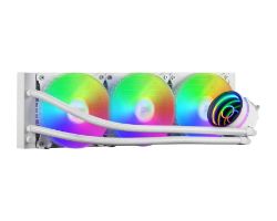 MLONE360W - Refrigeracin Lquida CPU Mars Gaming Multisocket 3x120mm 550W FRGB Efecto Espejo Infinito Blanca (MLONE360W)