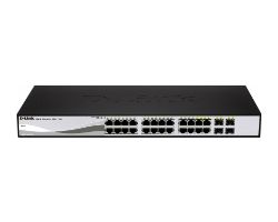 DGS-1210-24P/E - Switch D-Link 24p 10/100/100 Gestionado L2 4xSFP PoE Rack Negro/Gris (DGS-1210-24P/E)