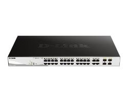DGS-1210-28P/E - Switch D-Link 24p 10/100/1000 Gestionado L2 4xSFP/SFP+ PoE Rack 1U Negro/Gris (DGS-1210-28P/E)