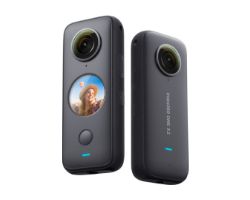 CINOSXX/A - Cmara Digital Deportiva Insta360 One X2 5K UHD ngulo de visin 360 WiFi Bluetooth 4.2 Sensor CMOS Micrfono Altavoz Negra (CINOSXX/A)