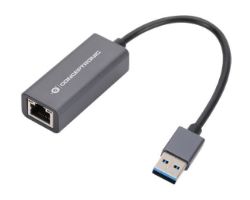 ABBY08G - Adaptador CONCEPTRONIC USB 3.0 a RJ45 Compatible con Nintendo Switch Gris (ABBY08G)
