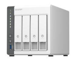 TS-433-4G - NAS QNAP A55 4Gb SATA 2xUSB 2.0 1xUSB-A 3.0 2xRJ45 4 Bah�as Ethernet Blanco (TS-433-4G)