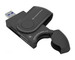 BIAN04B - Lector de Tarjetas CONCEPTRONIC 4 en 1 MicroSD (TransFlash) MicroSDHC MicroSDXC SD SDHC SDXC USB 3.0 Negro (BIAN04B)