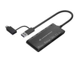 BIAN03B - Lector de Tarjetas CONCEPTRONIC 7 en 1 SD SDHC SDXC MicroSD T-Flash MMC MS M2 CF xD USB 3.0 Negro (BIAN03B)