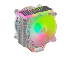 MCPU66 - Ventilador CPU Mars Gaming Multisocket 120mm 220W ARGB Kit 2 Unidades Transparente Plata (MCPU66)